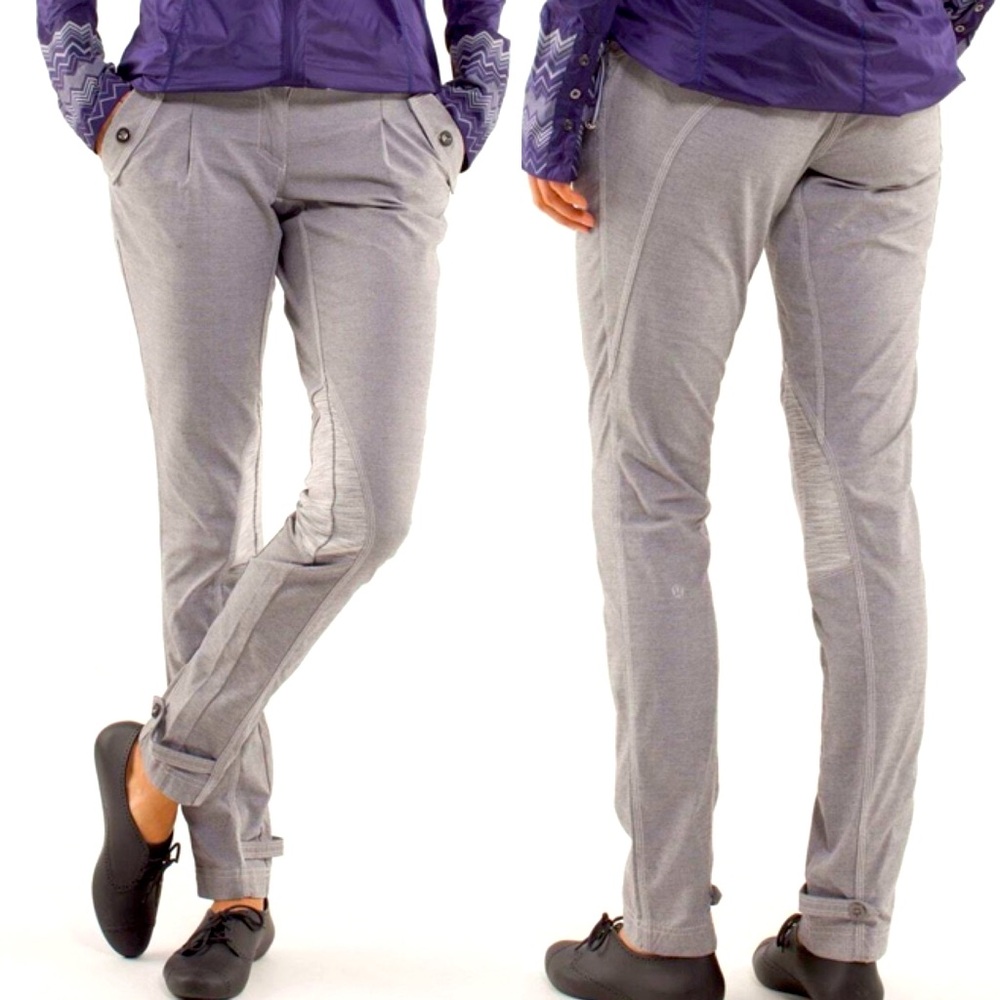 NWOT Lululemon Patches Pockets Mid Rise Riding Biking Activewear Pants Size 12